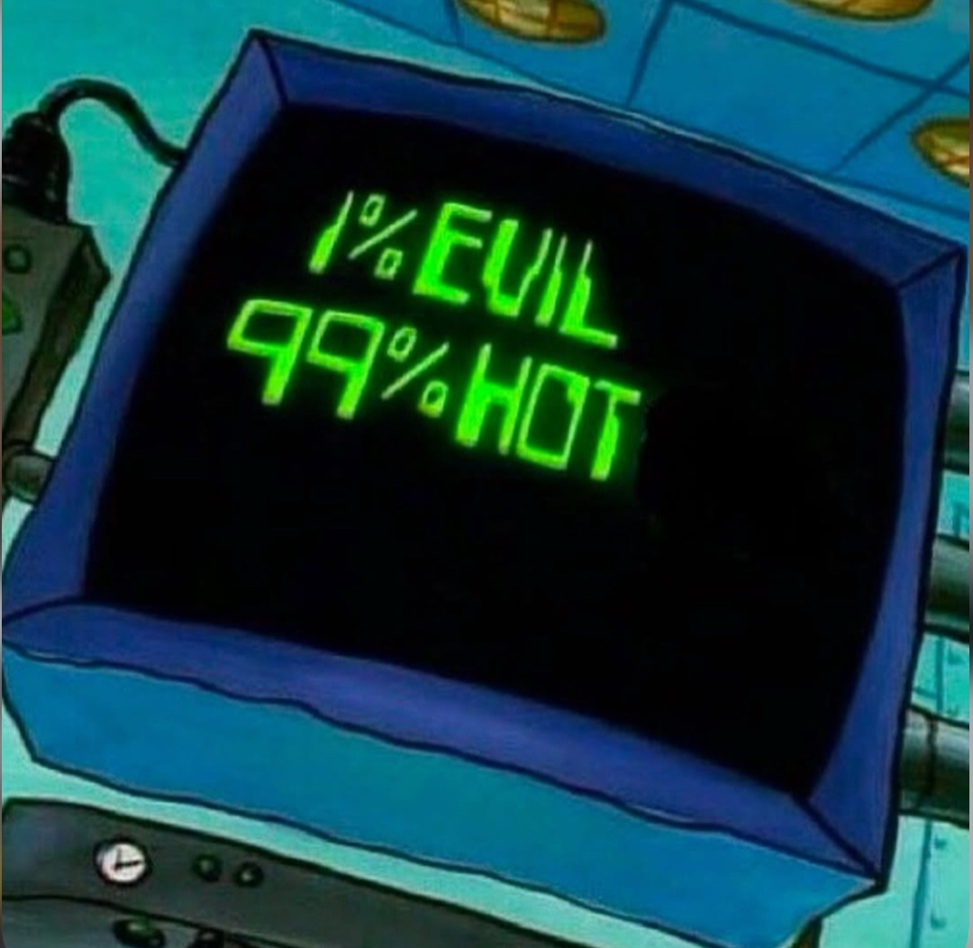 1% evil, 99% hot