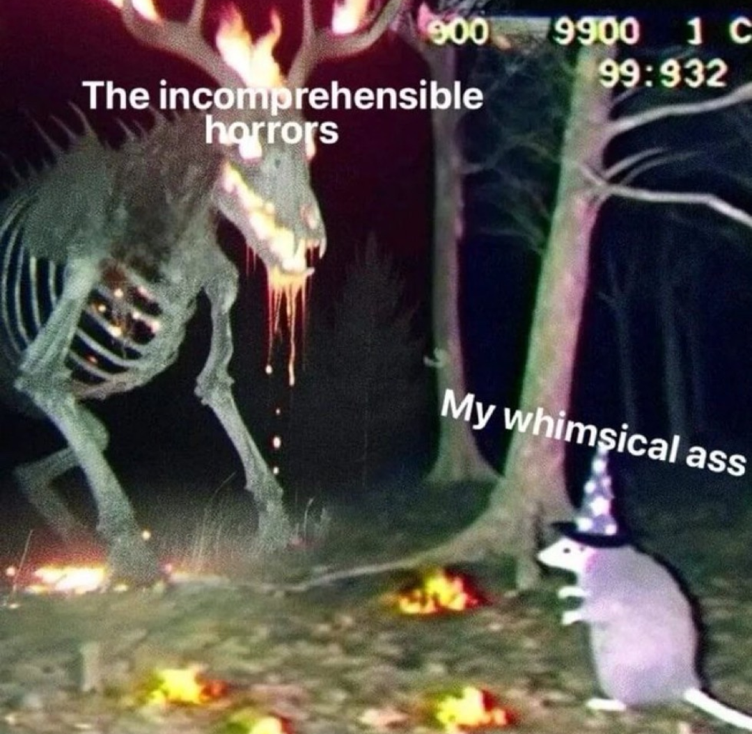 whimsy vs. horros meme